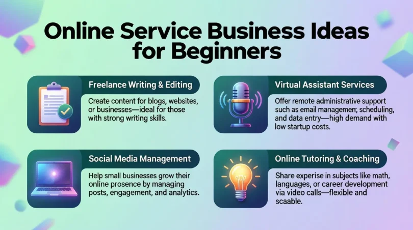 online service business ideas for beginners